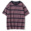 Mew Men T Shirt Color Block Print 3 Color Optional Tee Shirts Simple High Street Basic All Match Cargo Tops Mens Streetwear