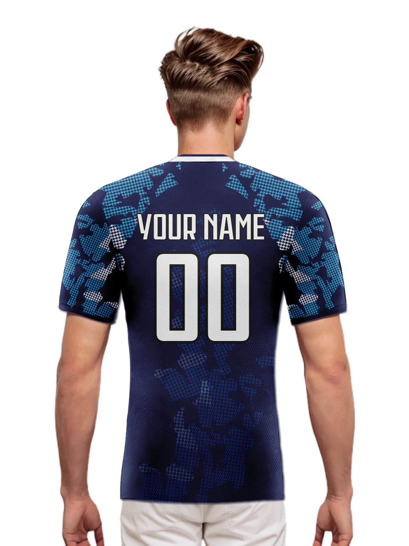 Custom England Soccer Jersey Personalized Name Number, National Team Football Shirt V-Neck Flag Design for Men Women Kids